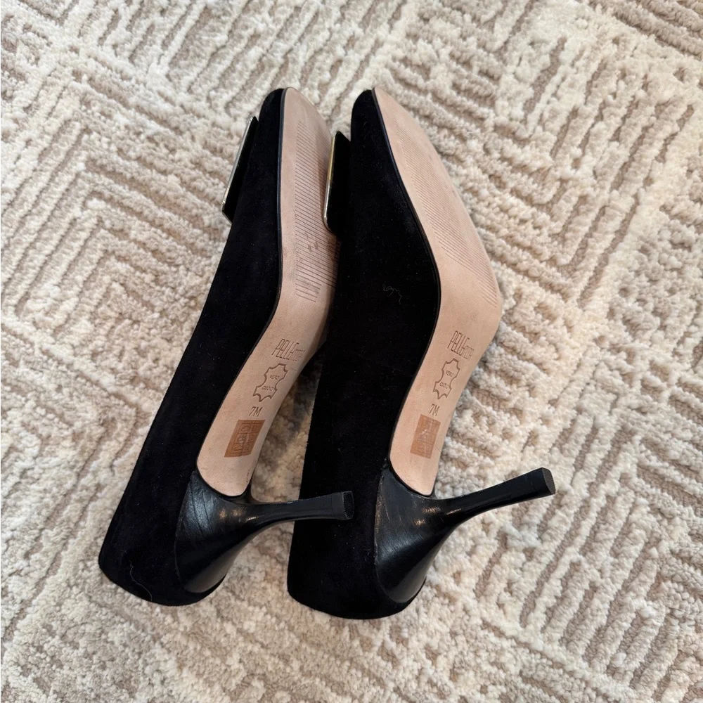 Pelle‎ Moda Black Suede Women’s Pumps size 7M